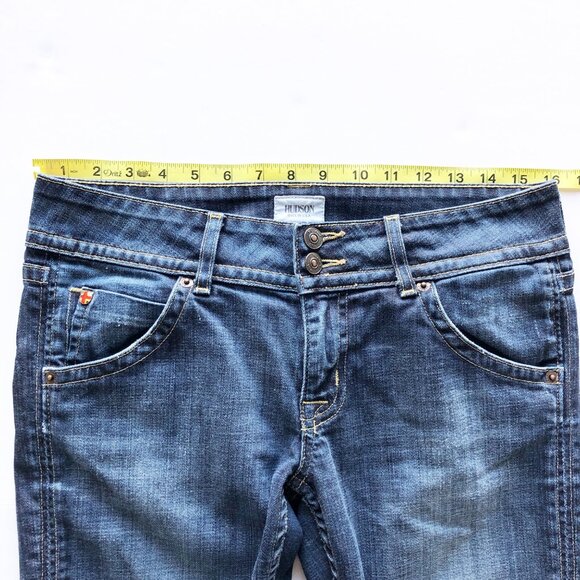 HUDSON Signature Bootcut Elm Dark Wash Double Button Flap Pocket Jeans Womens 28 - Picture 11 of 14